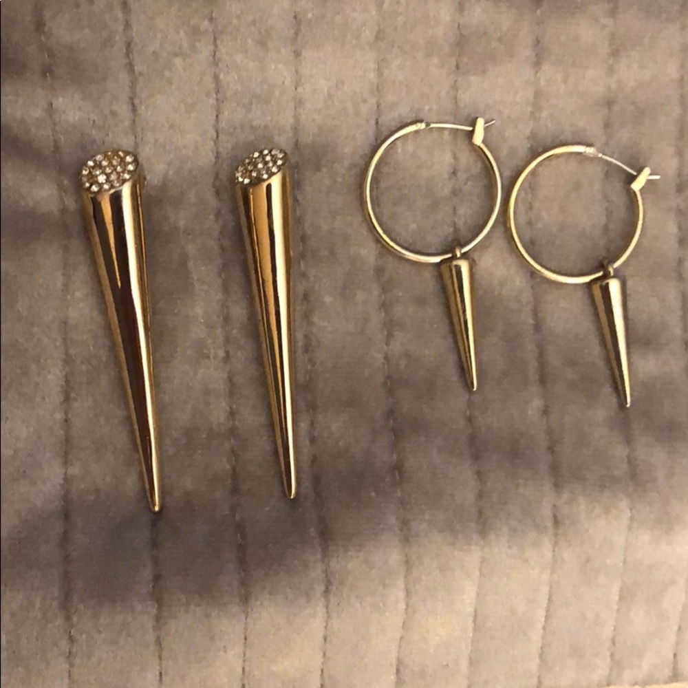 COPY - Spike gold earrings